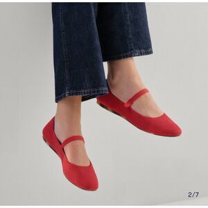 New Rothy's The Square Mary Jane in Lollipop Red 9.5 Medium